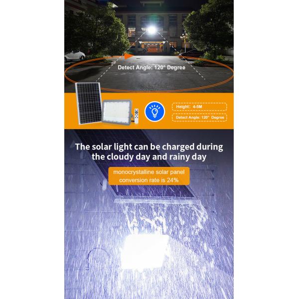 Лампа репроектора ландшафта света потока 100Watt панели солнечных батарей СИД 200Watt 300Watt на открытом воздухе