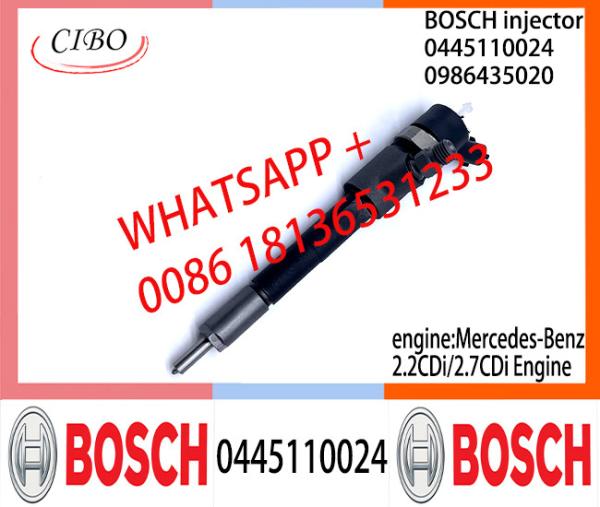 Diesel Common Rail Injector 0445110024 0445110025 0986435029 A6110700687 for Mercedes-Benz 2.0CDi/2.2CDi/2.7CDi