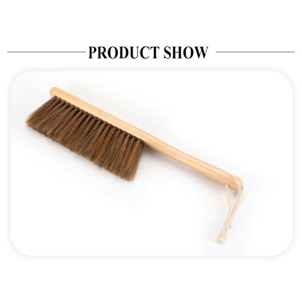 Embalaje personalizado Mango de madera natural de limpieza de la brocha de la manija del bastón recto para el hogar