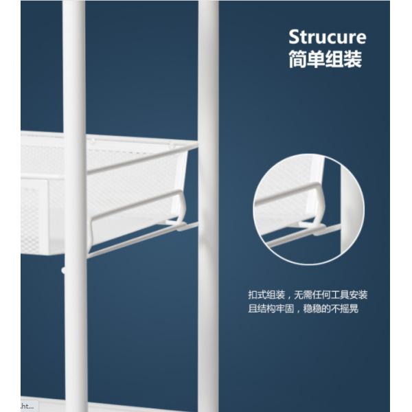 4 Storey Metal Trolley Cart