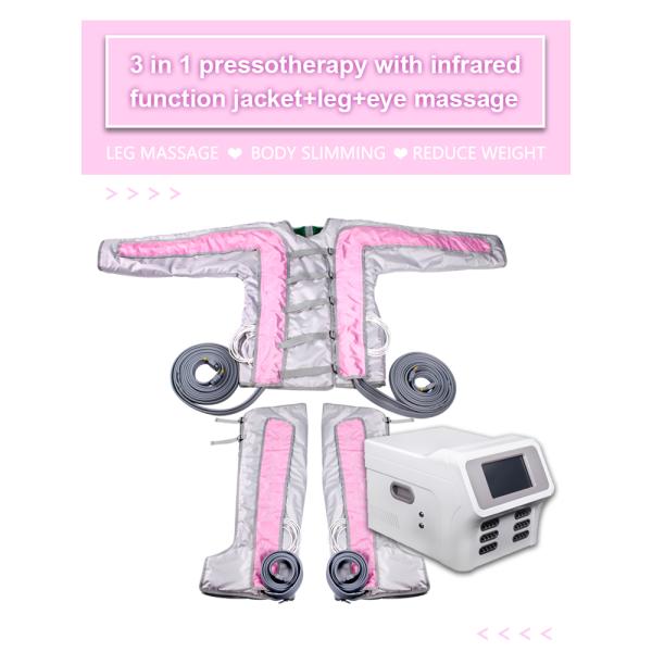 Máquina de terapia de belleza de equipo de presoterapia infrarroja con 24 bolsas de aire