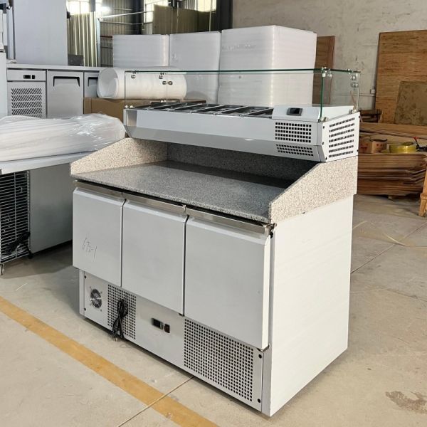 Commercial Pizza Prep Table Counter Top Sandwich Salad Refrigerator