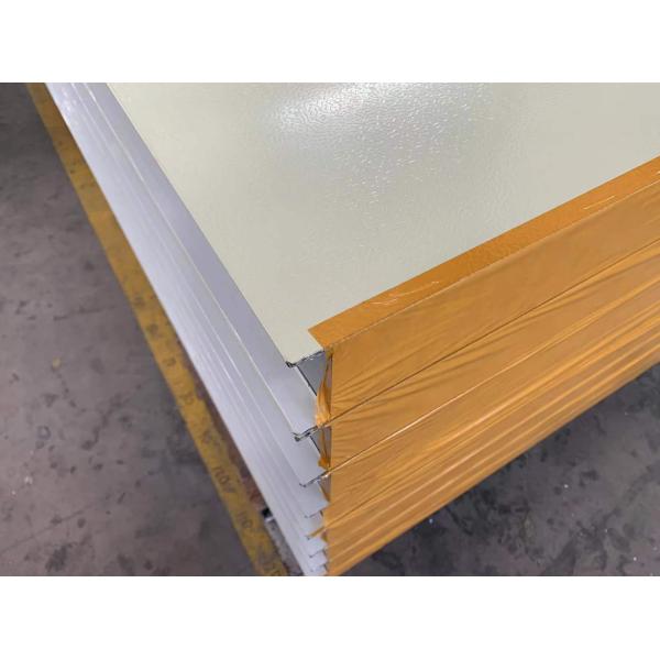 50MM New Style Rock Wool Sandwich Panel Ivory White Color Steel Sheet Rock Wool Sandwich Panel For Wall