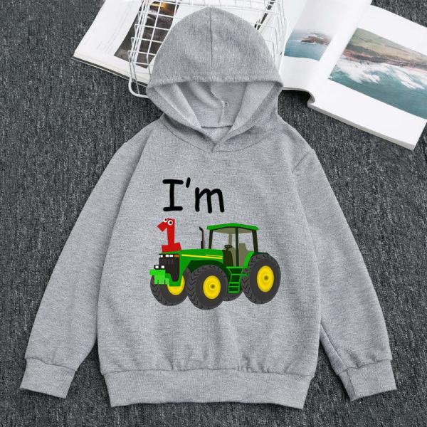 Children'S Sports Cartoon Car Boy Cotton Hoodie Worsted