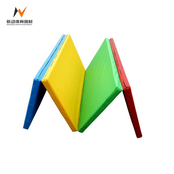 PVC Exercise Mat for Fitness in Gymnasium School Thick Folding Gymnastic Mat