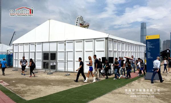 500sqm Aluminum Frame Outdoor Event Tents With Glass ABS Walls Self - cleaning