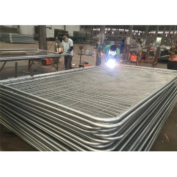 UK standard 38mm vertical tube and horizontal tube 25mm temp construction fence panels 2045mm*3450mm rental fence panels