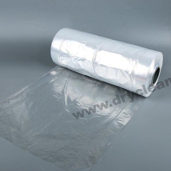 Transparent Perforated Cleaners Plastic Bags LDPE On Roll For Cleaners