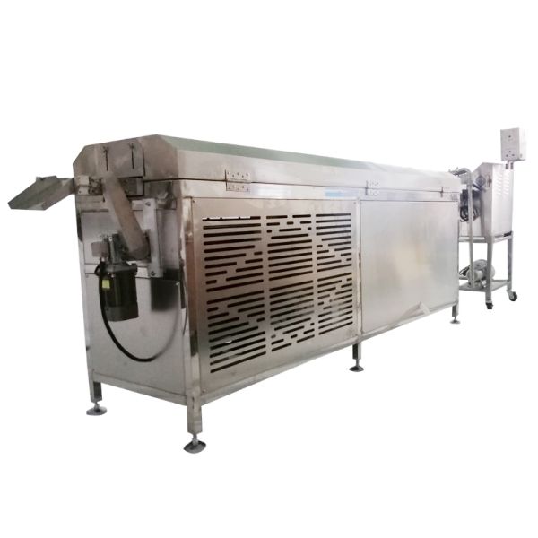 Small Stainless Steel 304 Chocolate Enrober Machine with Touch Screen and Low Noise Level for Chocolate Enrobing Line