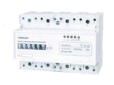 Medidor de poder de pouco peso do trilho do ruído, medidor da medida da exposição do registro do medidor do KWH de 3 fases
