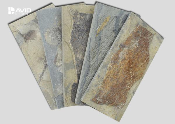 Mushroom Shaped Slate Paving Stones , Slate Floor Tiles Custom Size