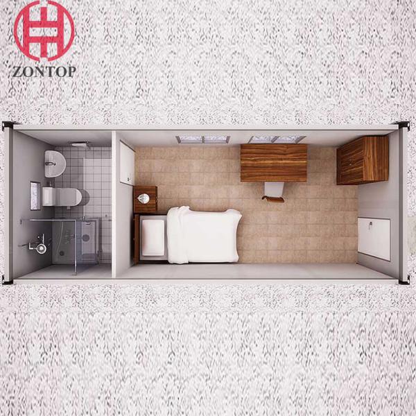 Zontop Low Cheap Modern 3 Bedroom Prefab Modular Small Home Containers Casas House Prefabricated Modular House