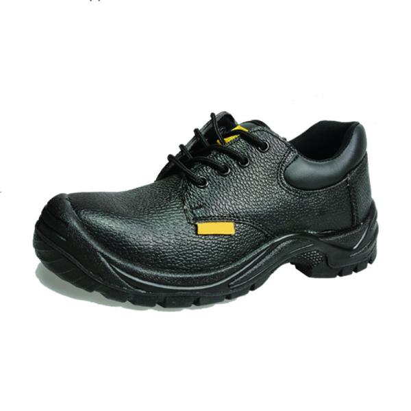 Shengjie Mid-Top Black Anti-Smash Steel Toe Anti-Puncture Work Shoes Men'S Embossed Leather Work Safety Shoes