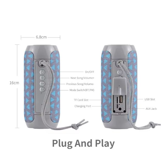 TG117 Waterproof Portable Mini Wireless Subwoofer Speakers For Outdoor Sports Party