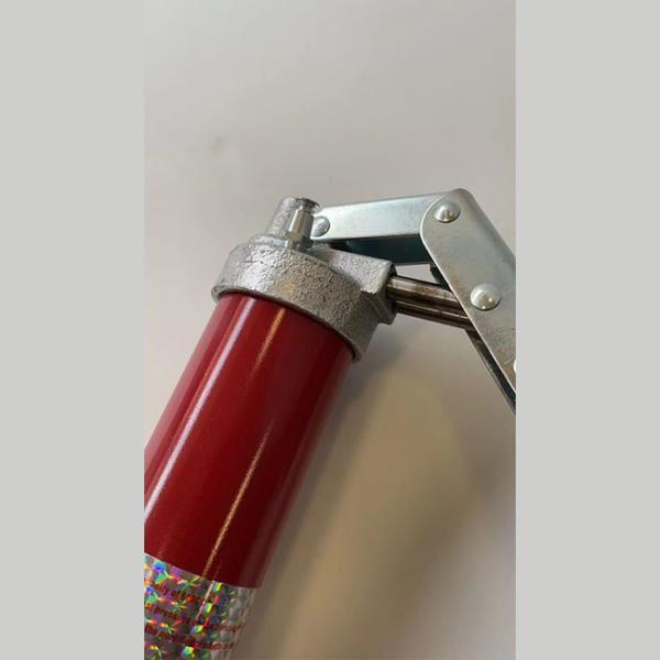 Single Double Piston Heavy Duty Grease Gun Cast Iron Head Construction 600cc Hand Operated