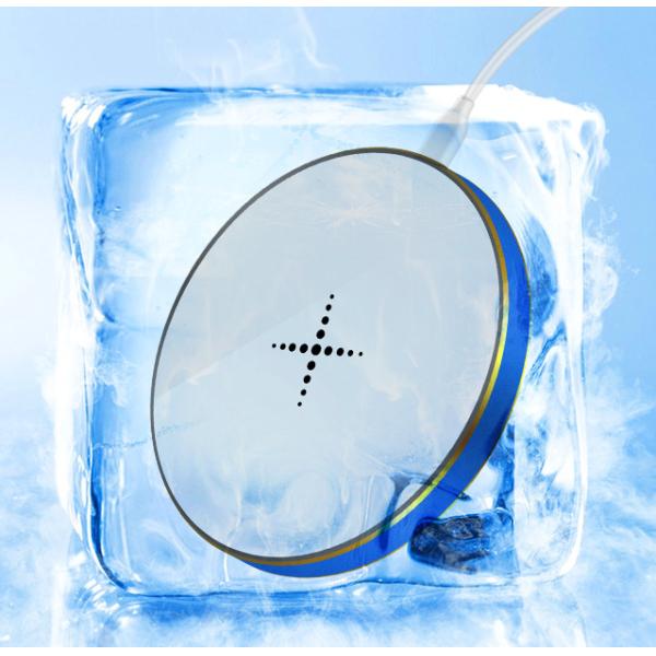 ABS + Rubber Wireless Charging Power Bank 10000mAh / Portable Smart Phone Wireless Charging Pad