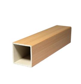 WPC Tube For Wpc Fluted Wall Panel Hollow Wood Tube Interior Decaration