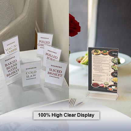 4 x 6 Triangle Shaped Poster Table Tent acrylic sign holder Wholesale