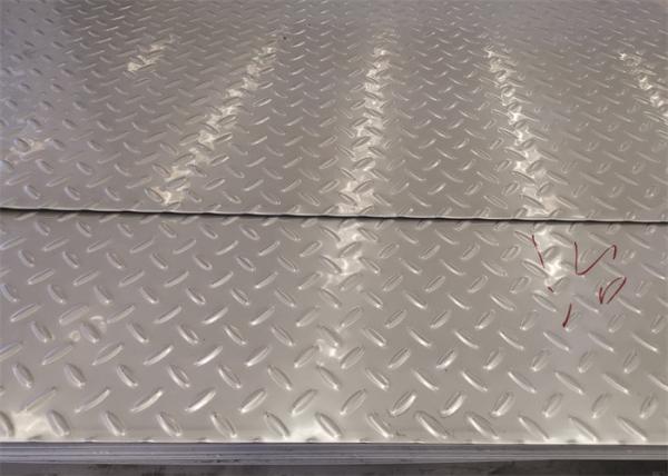 Silt Edge Stainless Steel Checkered Plate 321 SS Chequered Plate 2000mm 2500mm Long