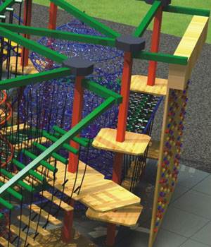 Safe Outdoor Adventure Playground For Park / School /  Mall
