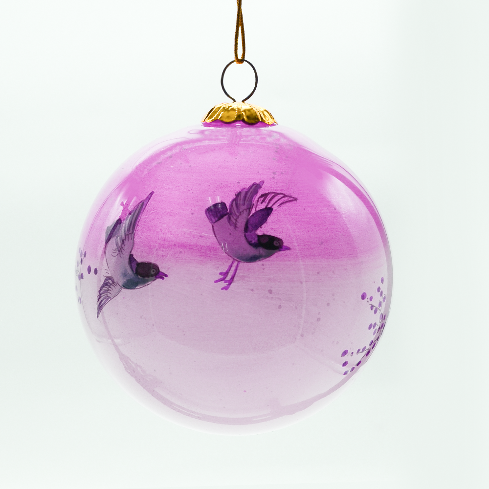 Chinese Traditional Inside Hand-made Customized Crystal Christmas Ornament Ball for Decoration