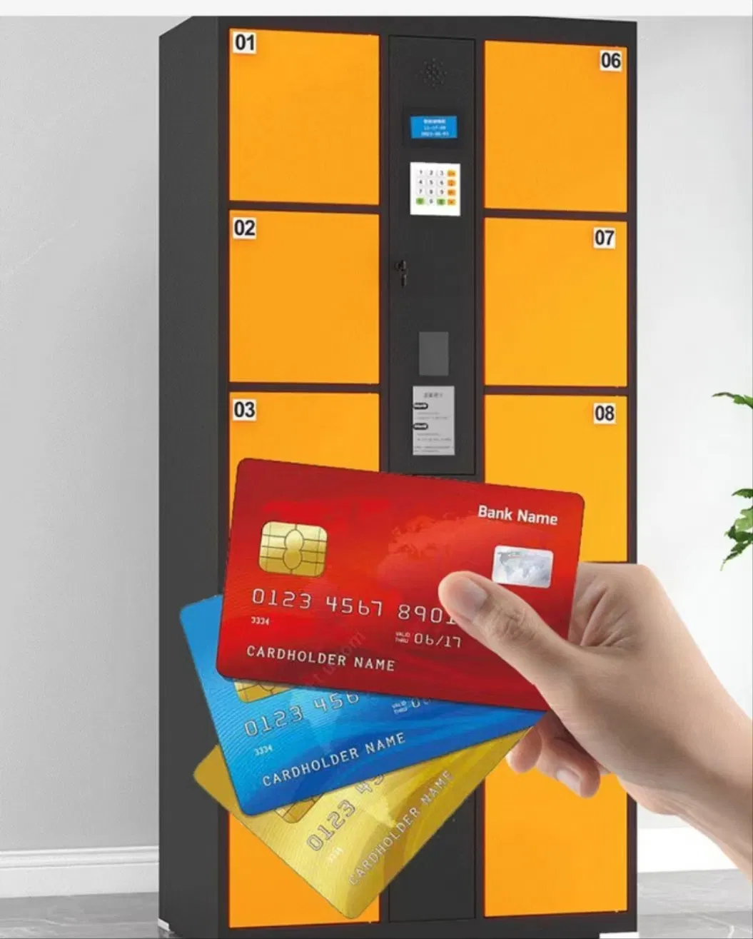 Multi-Functional Smart Lockers: RFID, Fingerprint, Facial Recognition & Barcode Unlocking Options Smart Cabinet