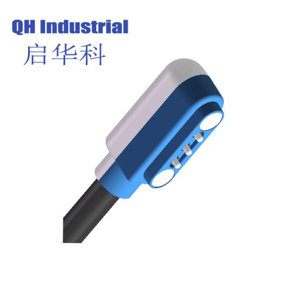 3Pin Customized Magnetic Pogo Pin Argentina 2A Charger  Connector For Pcb Magnetic Breakaway Power Pogo Pin  