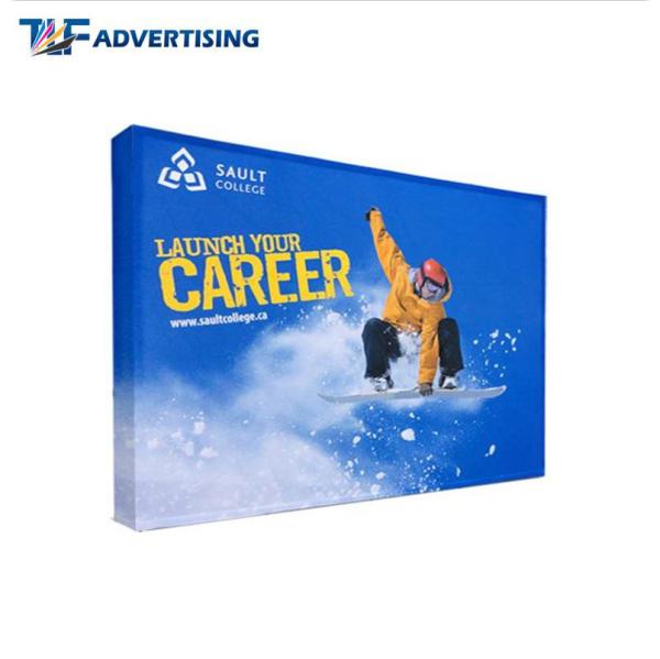 Custom Printed Trade Show Backdrop Displays , Portable Exhibition Displays Flame Resistant