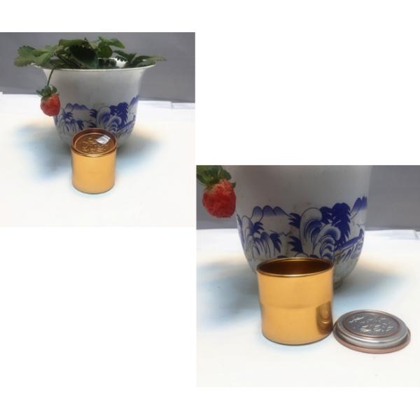 10ml Golden Round Recyclable Aluminum Cans 47*48mm Tea Packaging