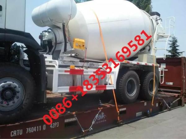 HOWO Sinotruk Concrete Mixer Trucks 8cbm 6x4  371 hp 20-60 ton  With Italy Motor And Pump