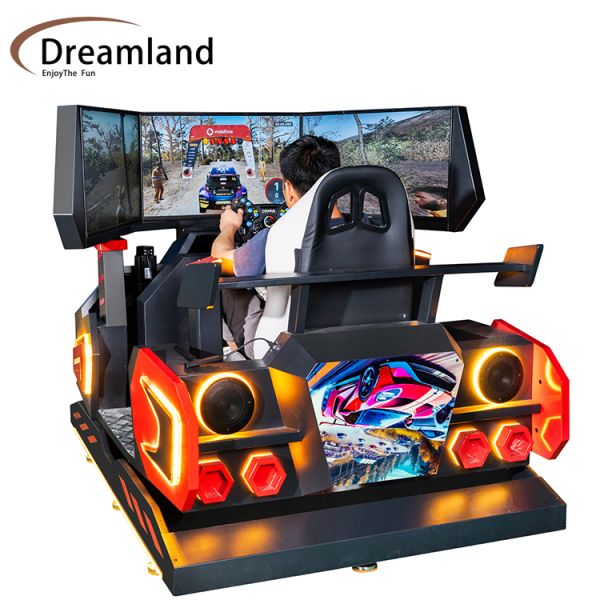 32 3 Inch Screen Car Racing Game Machine 6-Axis 3-Screen Racing Simulator Ultimate Immersive Arcade Experience For Game Centers