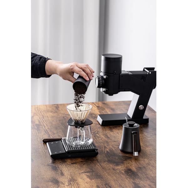 50W 58mm Flat Burr Pour Over Coffee Grinder Rechargeable Coffee Mill For Camping