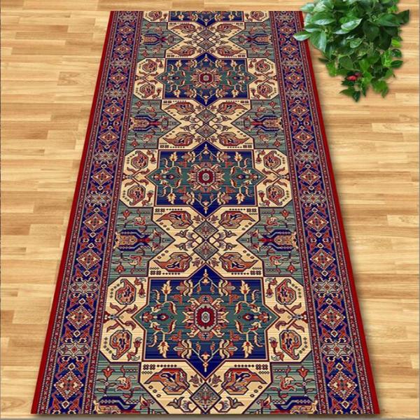 Persian Classical Style Commercial Floor Mat For Hotel Entrance Corridor Stairway