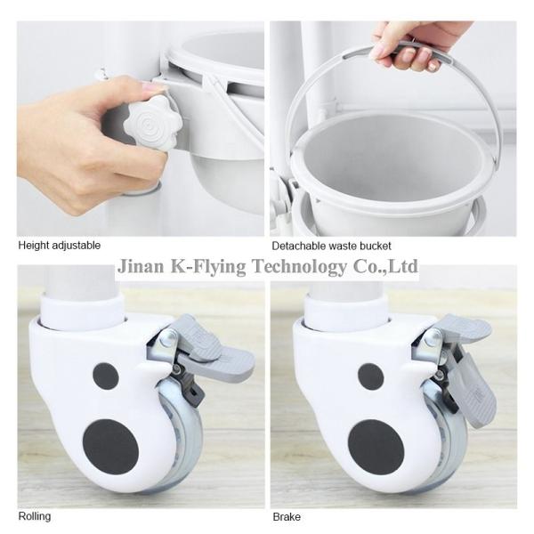 ABS Material Nursing Medical Trolley Cart Three Layer Tool Cart