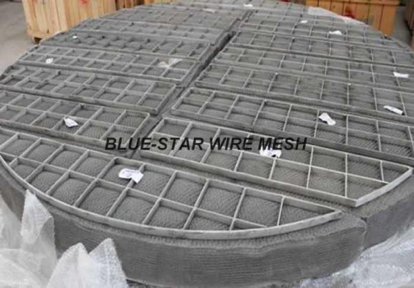 Duplex Stainless Steel Filter Wire Mesh Demister Pads / Coalescer 300 mm - 6000 mm