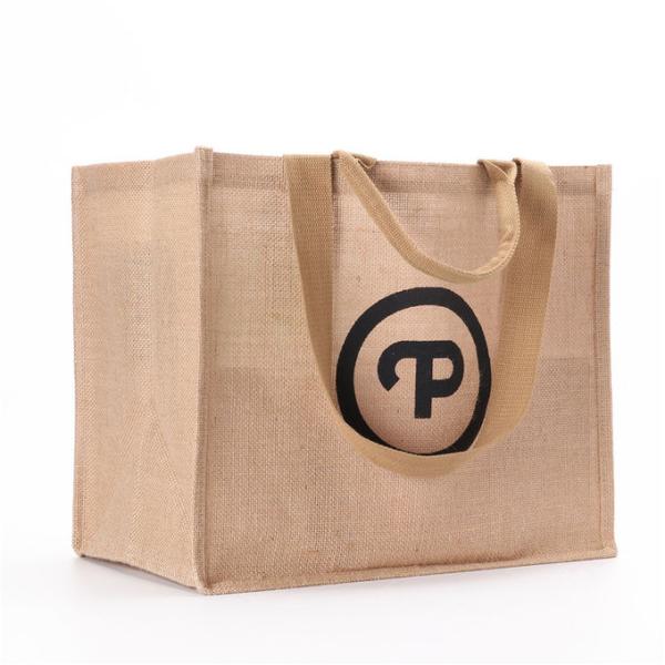 Eco 100% Reusable Shopping Linen Storage Jute Tote Bags