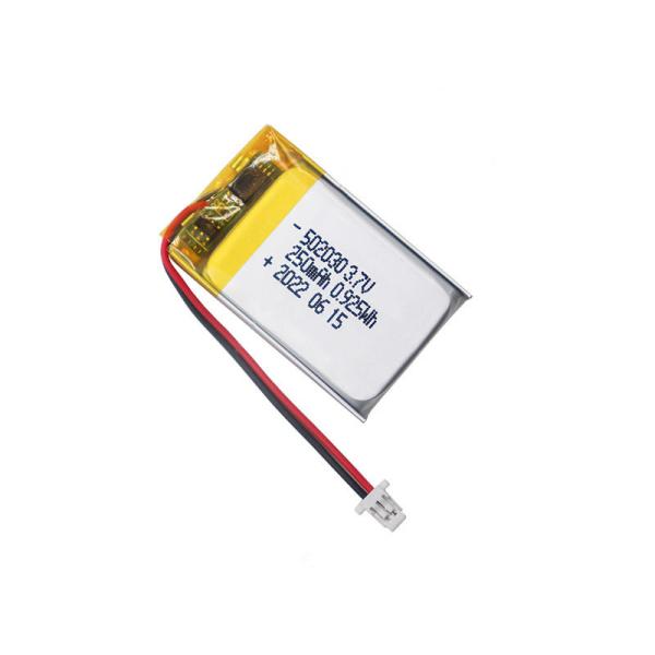 502030 Polymer Small Lipo Battery 3.7 V 250mah Lipo Battery For Earphone