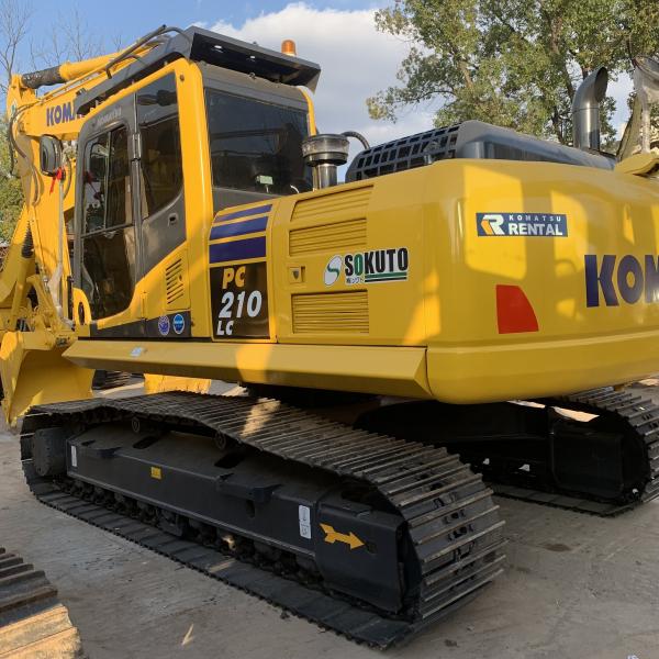 Japão Usado Komatsu PC210 PC200 Excavadora Crawler com cor original a preços acessíveis