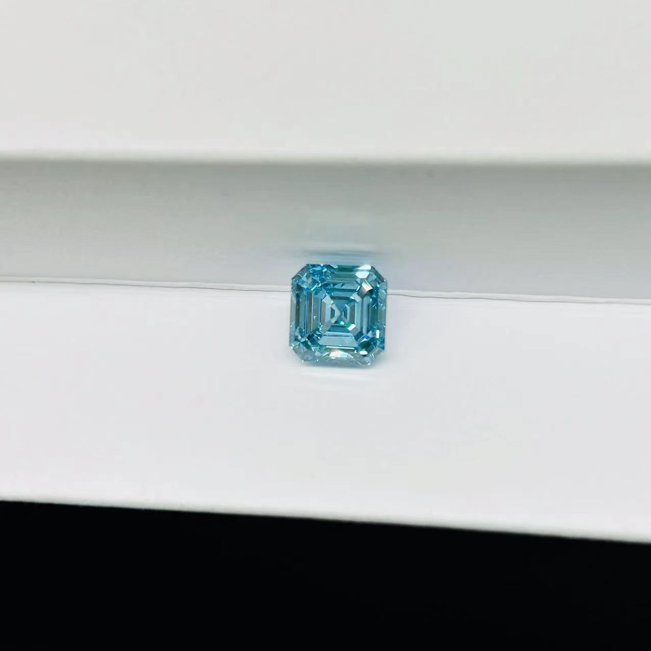 Asscher отрезало синтетическую лабораторию сделало голубые диаманты 1.0ct-2.0ct