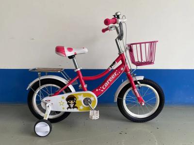 Venda quente crianças presente meninas de aço carbono bicicleta 12 16 20 polegadas rosa bicicleta bicicleta para meninas
