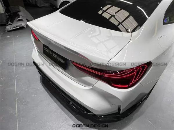 Pour BMW G87 M2 Couverture arrière du coffre en fibre de carbone G87 M2 Couverture arrière en fibre de carbone de type CSL et capot du coffre