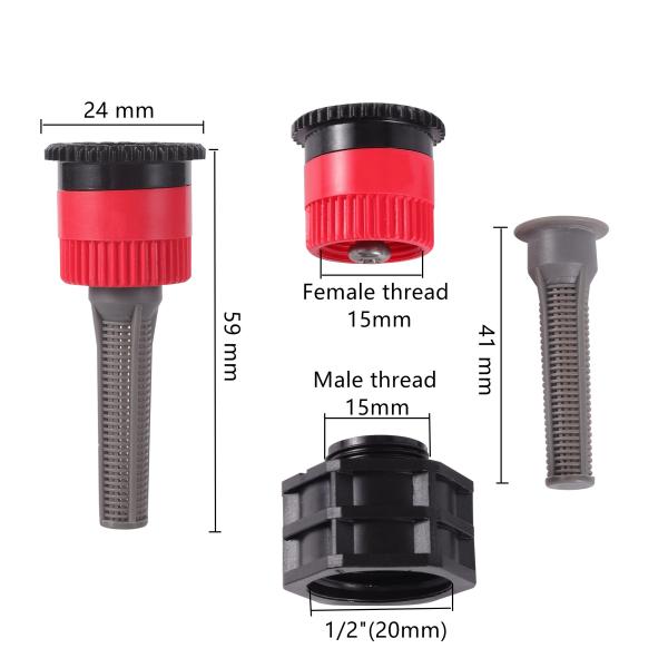 360 Degree Adjustable Irrigation Pop Up Sprinklers For Garden Park