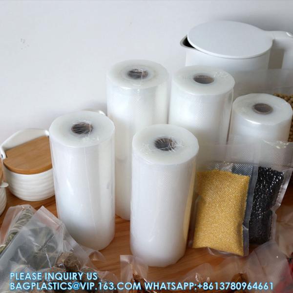 Bpa Free Plastic Storage Bag For Food Vacuum Sealer Bags Fruit Packaging Custom Printed Vacuum Sealer Rolls