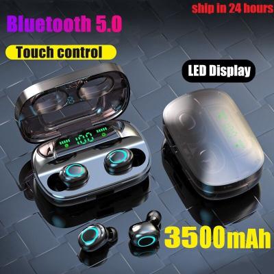 O navio da gota para fones de ouvido que sem fio do diodo emissor de luz Bluetooth do navio 3500mAh da gota S11 Tws toca em esportes do controle propala o cancelamento