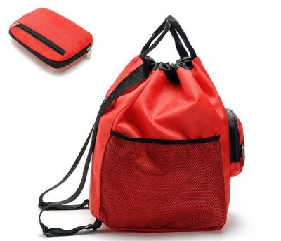 210D Polyester Foldable Shopping Bag Recyclable With Drawstring Closure