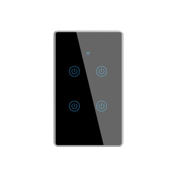 600W Neutral WiFi RF Smart Switch 2.4G Smart Wall Touch On Off 2 Gang