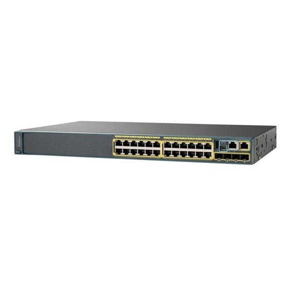 24 Port 2960-X 24 GigE 2 x 10G SFP LAN Base Used Switches with and 250G Switch Capacity