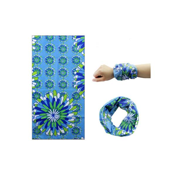 Blue Dandelion  Cycling Headwear ,  Motorcycle Headgear Sweat Absorption