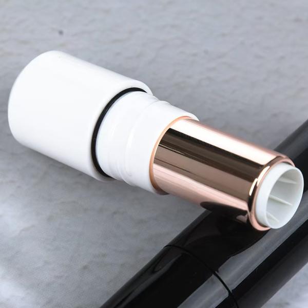 Wholesales Luxury 3.5G Plastic White Black Gold Lipstick Tubes with Seal Ring