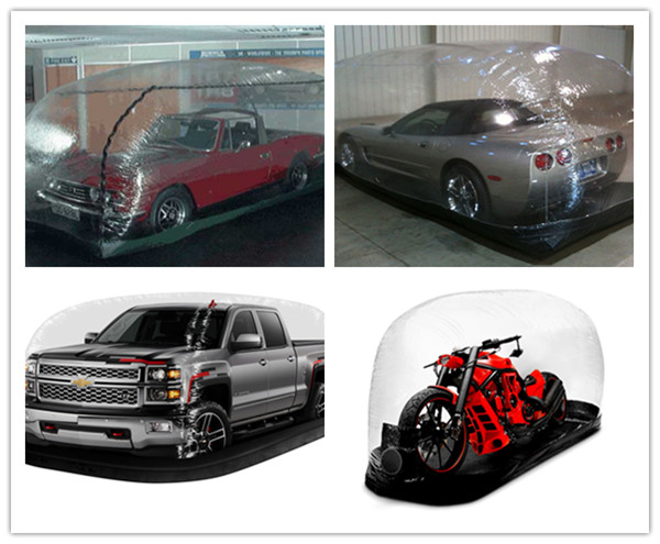 Transparent Inflatable Car Capsule / Storage / Covers / Garage Approved CE